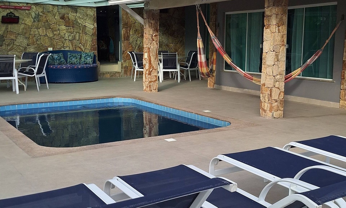 Buzios House | Alto de Geribá | Swimming pool, sauna and barbecue area