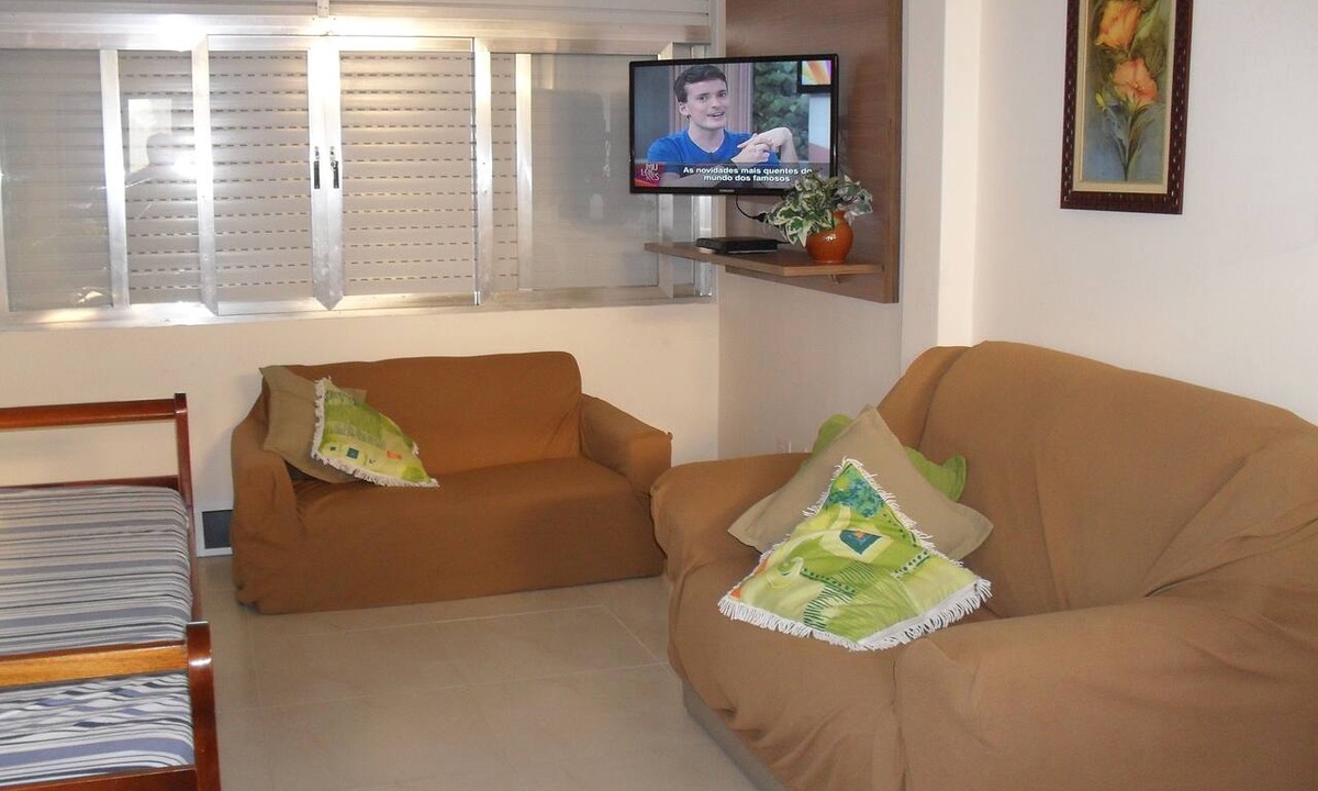 Gonzaga Apartment | Apartment with 2 bedrooms, Wi-Fi, 2 bathrooms, beachfront with panoramic views, Gonzaga (canal 3)