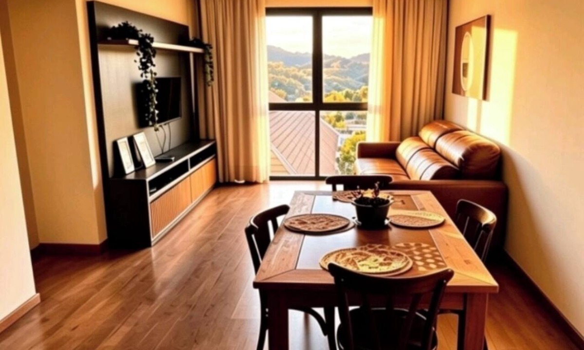 Gramado Apartment | Apartment with a beautiful view of the Serra Valley.