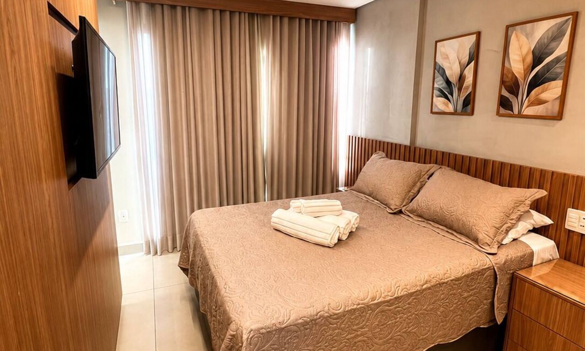 Setor Bueno Apartment | Apartment with furnished balcony | Gym | Swimming pool | Complete linens