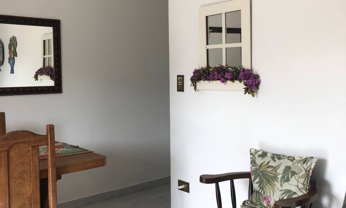 Mongagua Apartment | Apartment with sea view, sleeps up to 8 people.