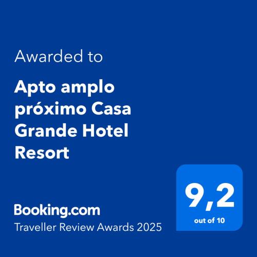 Jardim Sao Miguel Apartment | Apto amplo próximo Casa Grande Hotel Resort