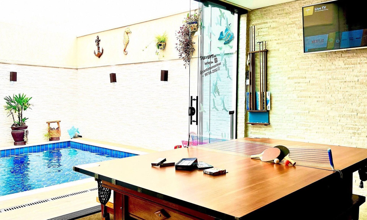 Caraguatatuba Condo | Beach front house , Swimming pool, Snooker ,Ping Pong