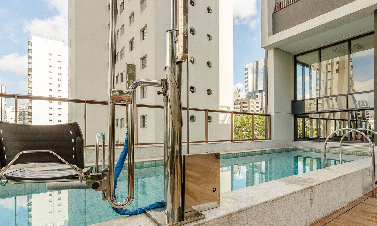 Campo Belo Apartment | Beautiful Studio With Pool in Campo Belo Hmc0320
