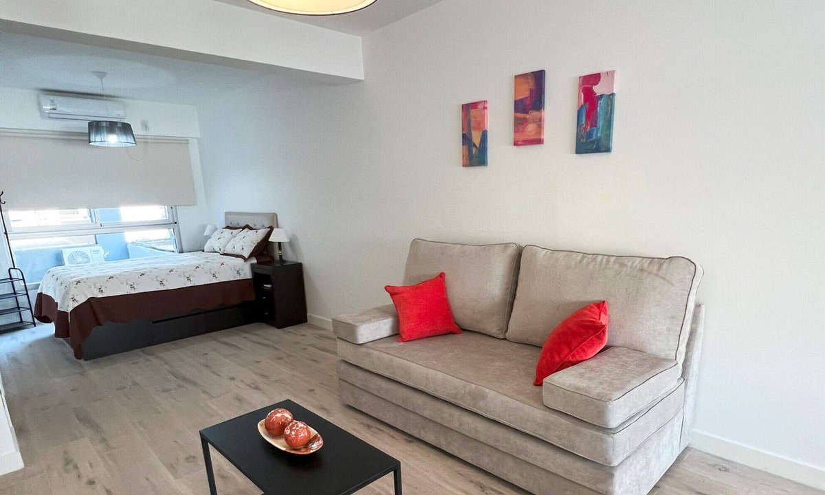 Almagro Apartment | Brand new studio in Almagro with rooftop terrace, bathtub and balcony | Hospital Italiano, audiovisual hub & Av. Corrientes