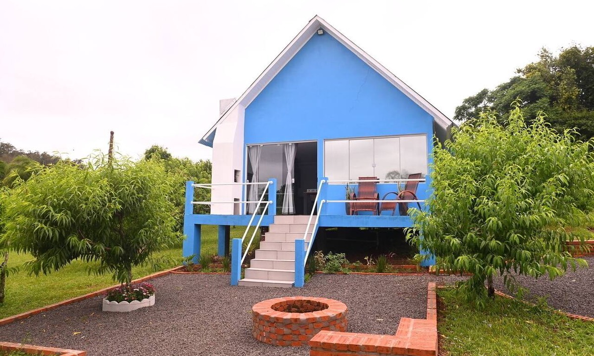 Santa Rosa de Lima House | Cabana Horizonte Azul com Hidro e Churrasqueira