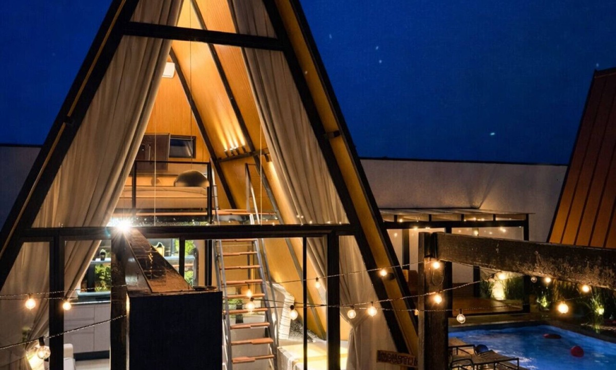 Palhoca Cabin | Cabana Industrial com Hidro e Piscina Aquecida