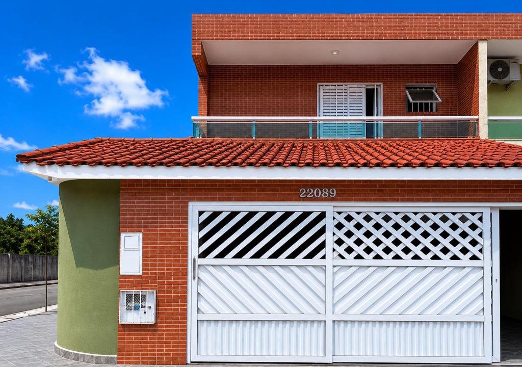 Solemar House | Casa em Praia Grande com Wi-Fi a 50m do mar com 2 suítes e 2 vagas de garagem
