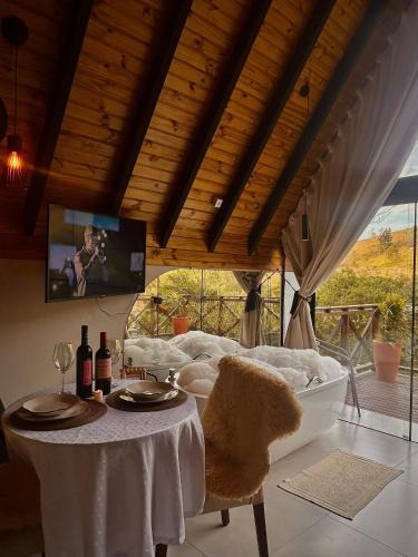 Gravatal Ski Chalet | Chalé das montanhas gravatal chalé luz da lua