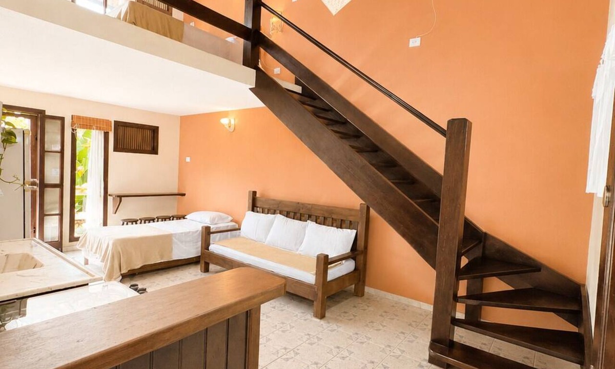Boicucanga Beach Apartment | Charming loft with a mezzanine, 2 balconies, and just 10 minutes from the beach