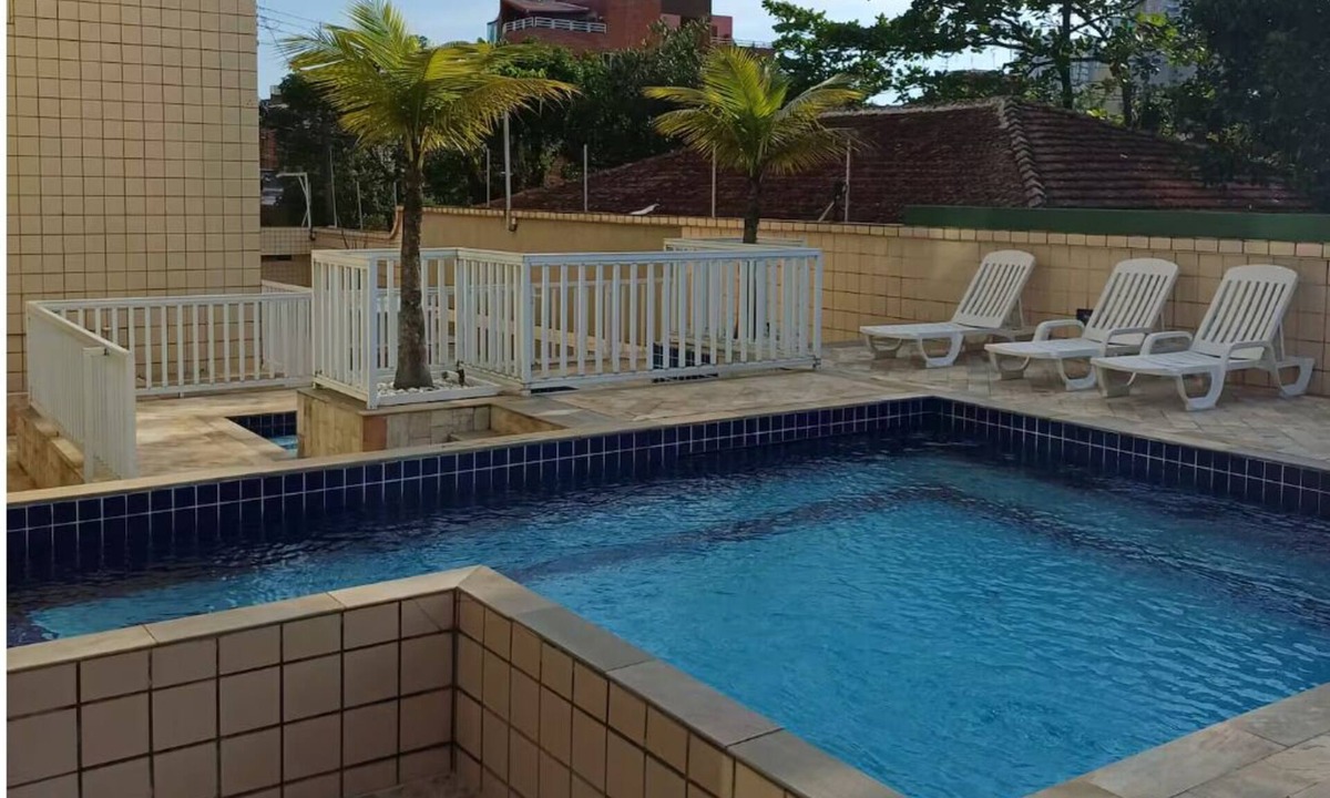 Jardim Virginia Apartment | Comfort and Leisure in Guarujá. Wi-fi, swimming pool and garage