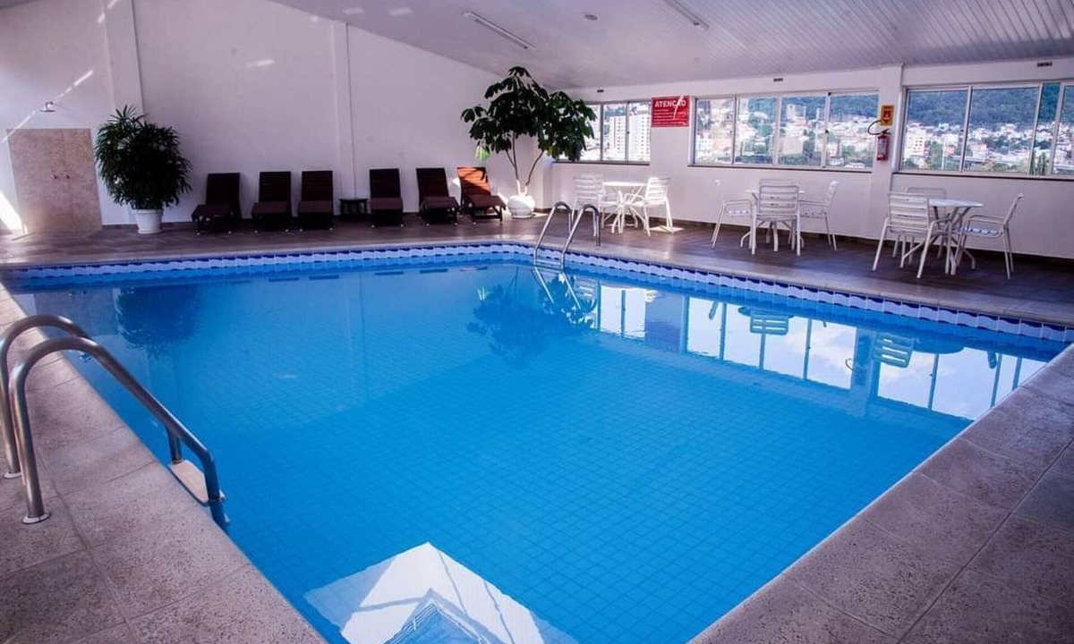 Joacaba Hotel | Enjoy a Peaceful Escape in This Bright Room w/Relaxing Vibes | Indoor Pool