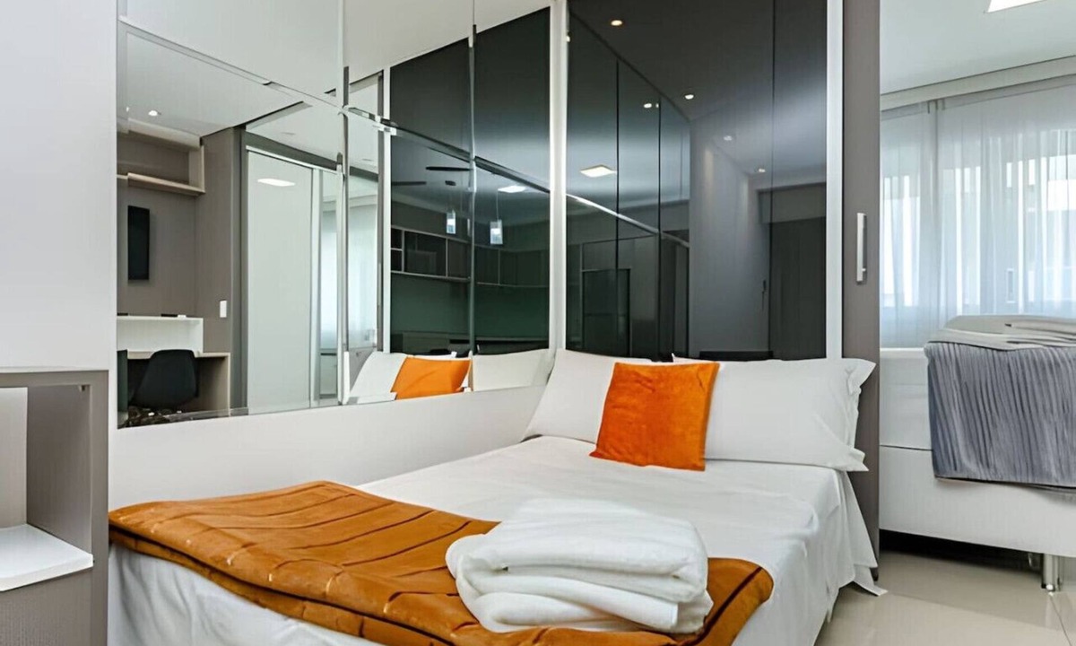 Matriz Apartment | Estúdio no Batel com piscina aquecida e Shopping Curitiba do outro lado