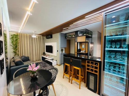 Centro Apartment | FLAT LUXO PREMIUM - Condomínio Londrina Flat - 43m2 - garagem grátis