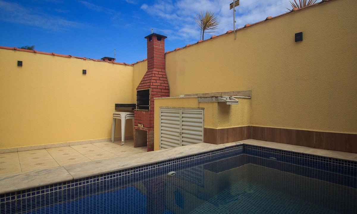Tupy Condo | House with a pool, barbecue, Wi-Fi, 300 meters from the sea.
