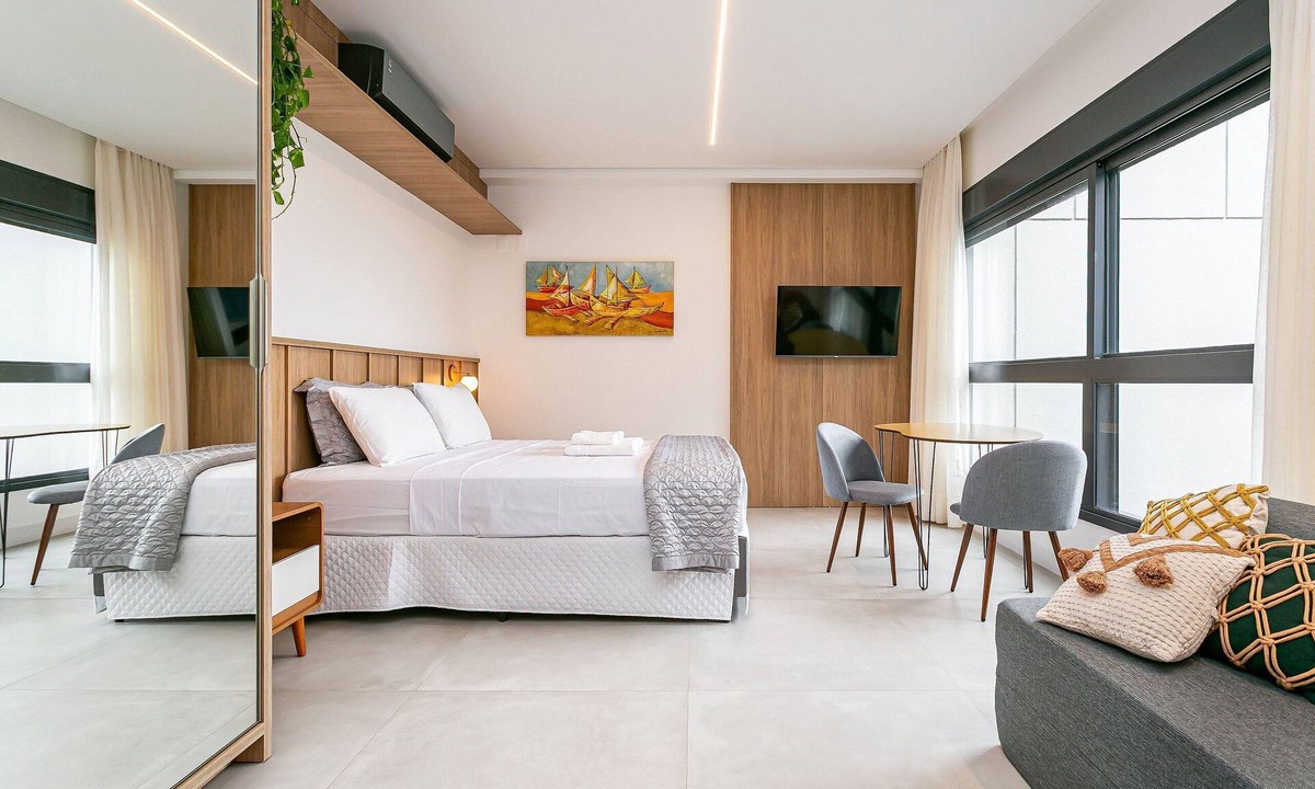 Florianopolis Apartment | Modern Studio | Pool | Gym #SG10