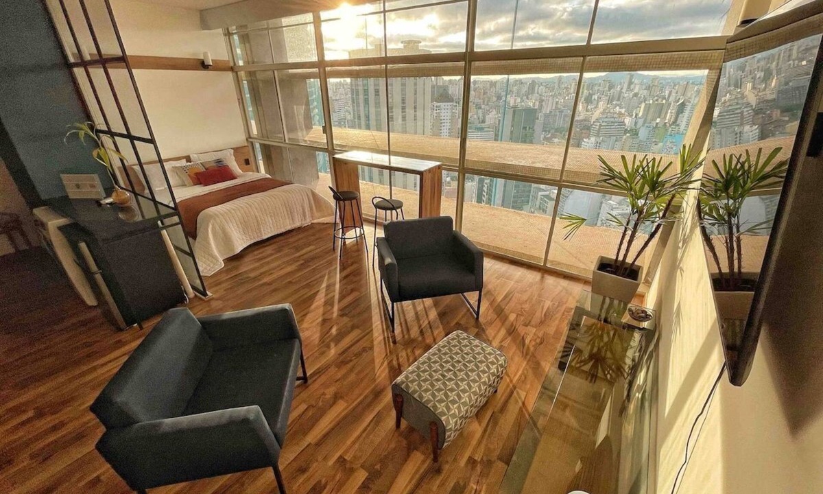 Republica House | Modern studio with sunset views on the 27th floor of the Copan building.