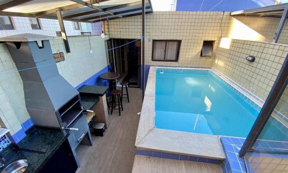 Mongagua Apartment | Oceanfront Penthouse with Private Pool | 2 Bedrooms | Downtown Mongaguá |