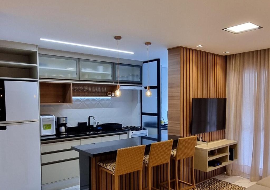 Sao Lourenco Apartment | Riveira de São Lourenço -300 metros da Praia -Ar Condicionado -Quintal Privativo - 5 Hóspedes