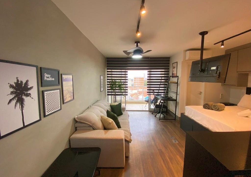 Conceicao Apartment | Studio a 100m Cambuí, Bosque, Centro - Home Office, Garagem, Piscina, Sauna, Jacuzzi, Fitness