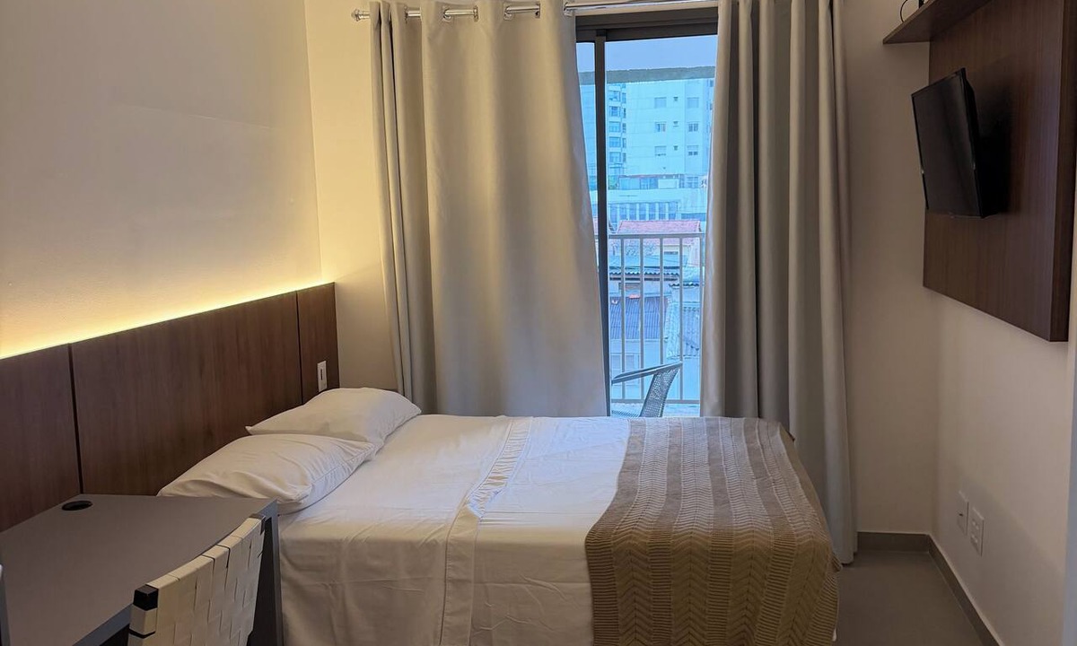 Santo Amaro Apartment | Studio apartment next to Morumbi Shopping Mall and Brooklin metro station.