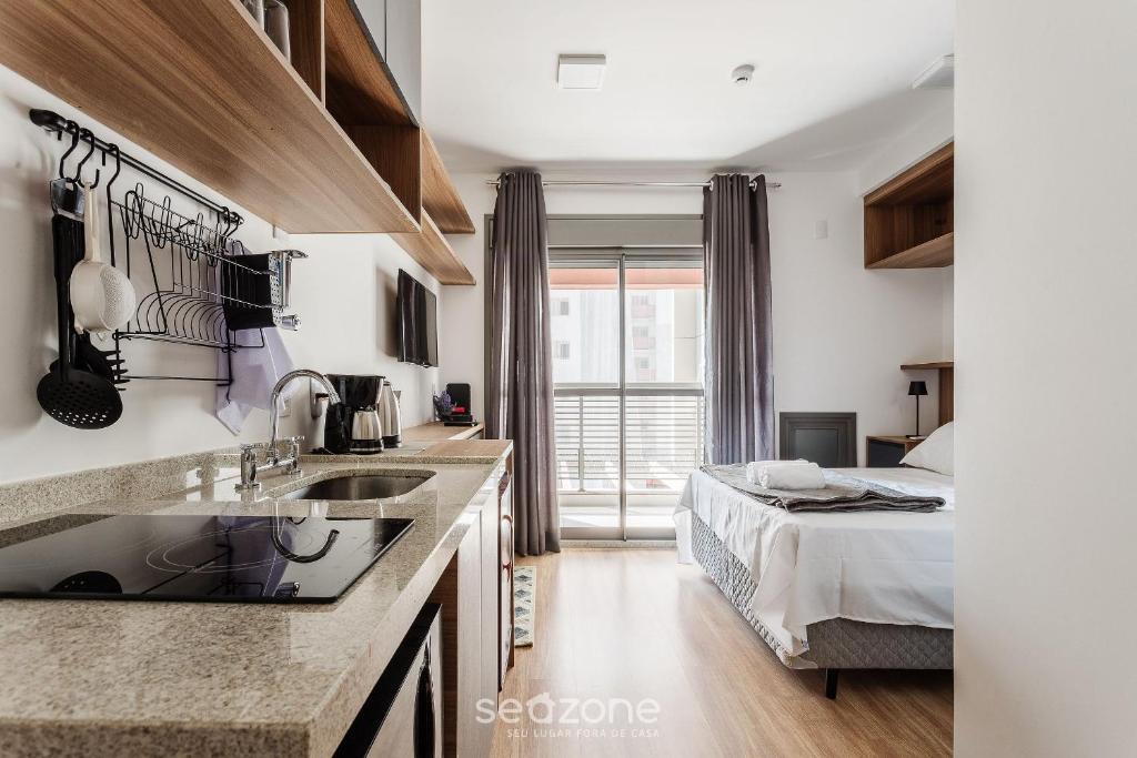 Butanta Apartment | Studio in building with pool near USP - HMO0409