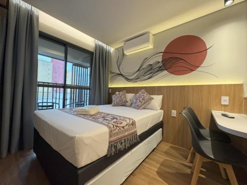 Liberdade Apartment | Studio na Liberdade - SP - 3 min do Metro com varanda