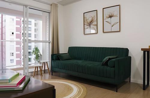 Gleba Fazenda Palhano Apartment | 2 Quartos (1 suíte) e ampla sacada | Gleba Palhano