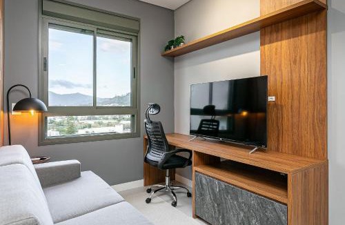 Carvoeira Apartment | 500m from UFSC | 50" Smart TV #CARV03