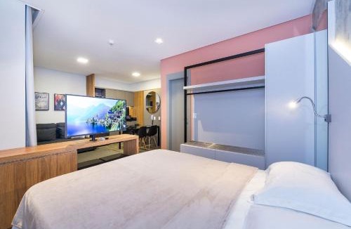 Centro Apartment | Aion 202 - Loft c/cozinha - 50 metros da Praia
