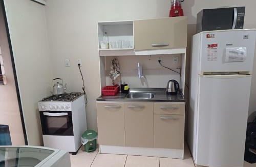 Santo Angelo Apartment | Apart perto da Unimed, Catedral e HSA de 2 quartos com AR, mini-Academia e garagem no Centro-sul