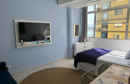 Sao Vicente Apartment | Apartamento com vista para o mar e pé na areia de verdade