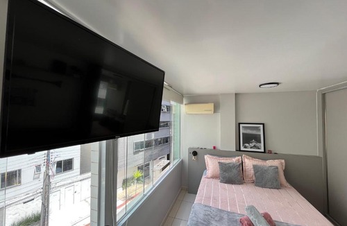 Barra Sul Apartment | Apartamento dos Sonhos - Studio em Prédio a Beira Mar