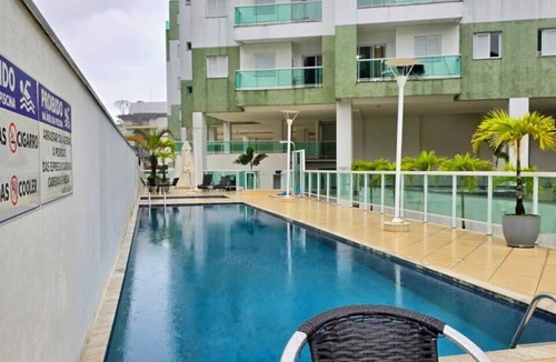 Praia Grande Apartment | Apartment with full leisure facilities, air conditioning in the rooms and Wi-Fi