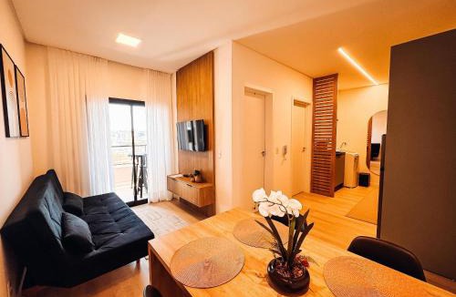 Santa Terezinha Apartment | Apto com 1 quarto e sacada com churrasqueira