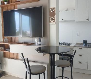 Santinho Apartment | Apto Moderno na Praia - Sacada Vista Panorâmica