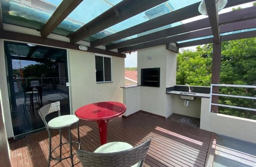 Ingleses do Rio Vermelho Apartment | Beautiful penthouse with barbecue 70m from the sea at Praia dos Ingleses