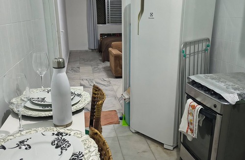 Aviacao Apartment | Beachfront apartment in Praia Grande, right on the sand.
