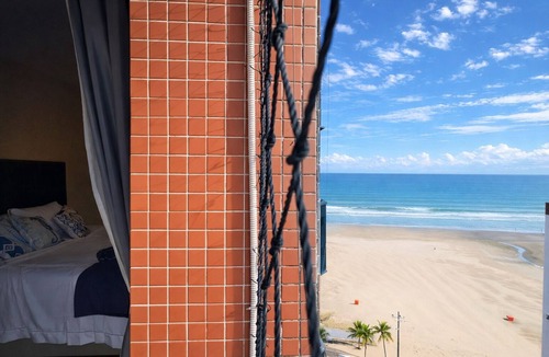 Guilhermina Apartment | Beachfront property, 13th floor, heated pool, air conditioning in rooms in Guilhermina, sleeps 8.