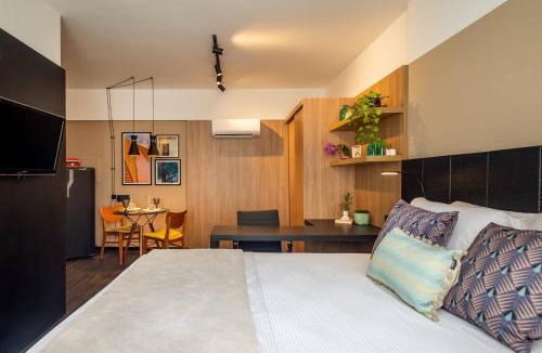 Paraiso Apartment | BHomy Paulista Repaginado na Al Santos RD120