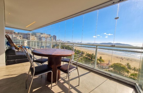 Pompeia Apartment | Book Santos Unlimited 901 de Frente para o mar, com vista panorâmica