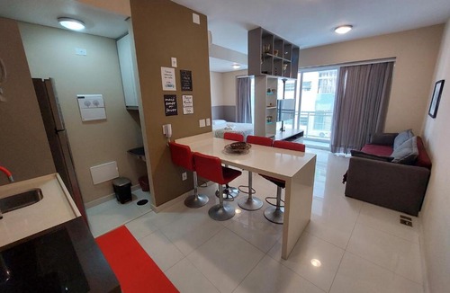 Pompeia Apartment | Book Santos Unlimited 817 - Elegância Vista Mar lateral