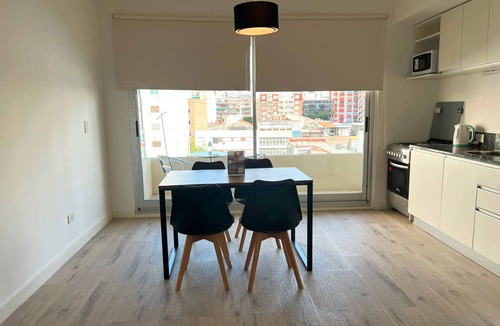 Almagro Apartment | Brand new studio in Almagro with rooftop terrace, bathtub and balcony | Hospital Italiano, audiovisual hub & Av. Corrientes