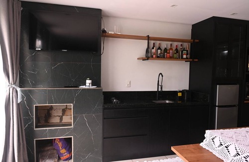 Santa Rosa de Lima House | Cabana Horizonte Azul com Hidro e Churrasqueira