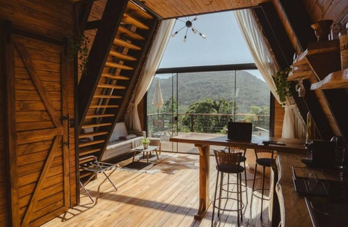 Nova Petropolis Ski Chalet | Cabana SAINT JAKOB Hidro, Lareira e Vista para a Natureza