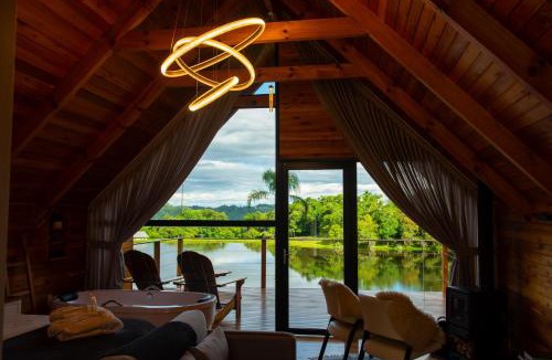 Nova Petropolis Ski Chalet | Cabana Terra - Hidro com vista, Lareira e Café da manhã