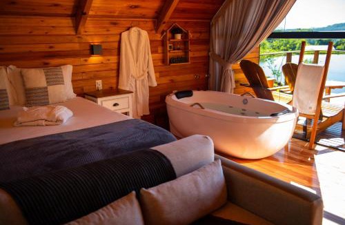 Nova Petropolis Ski Chalet | Cabana Terra - Hidro com vista, Lareira e Café da manhã
