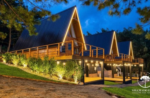Gramado House | Cabin in Gramado with Jacuzzi and Valley View
