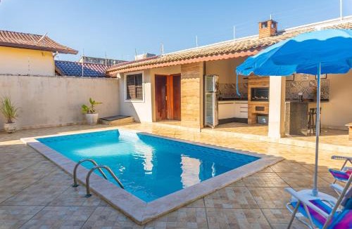 Cidade Nova Peruibe House | Casa com 3 quartos toda climatizada com Piscina e Lazer