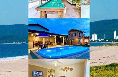 Itacolomi House | Casa Completa com Piscina Churrasqueira Sinuca Wi-Fi e Garagem para 3 Carros a 500m da Praia Acomoda 12 Pessoas, 5 Quartos e Ar Condicionado